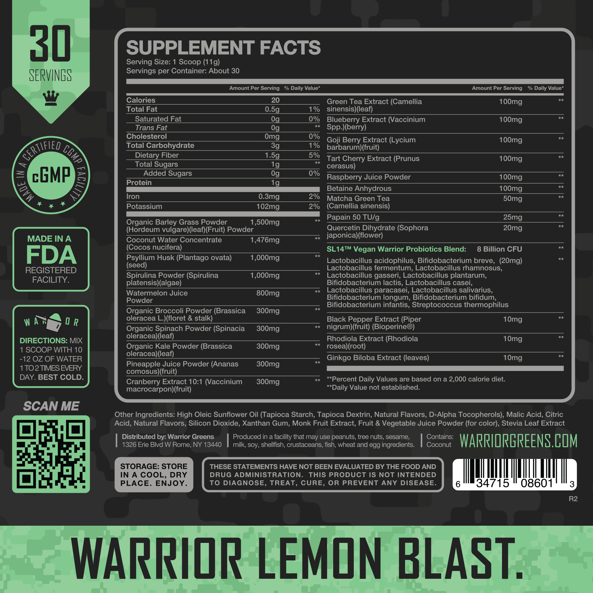 Warrior Lemon Blast (Add-on & Save)